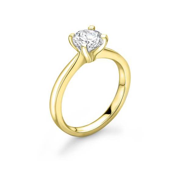 2.10ct SI2/D Round Diamond Solitaire Ring