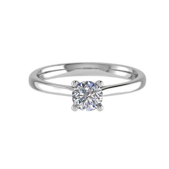 1.00ct I1/E Round Diamond Solitaire Engagement Ring