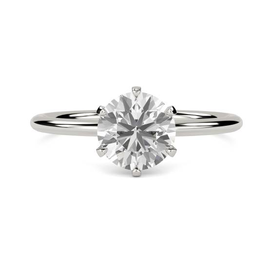 1.00ct I1/G Round cut Diamond Solitaire Ring