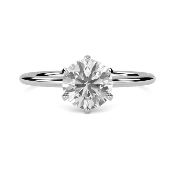 0.50ct SI2/E Round Diamond Solitaire Ring