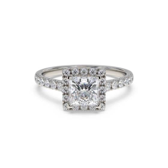 1.20ct VS2/H Princess Diamond Halo Ring