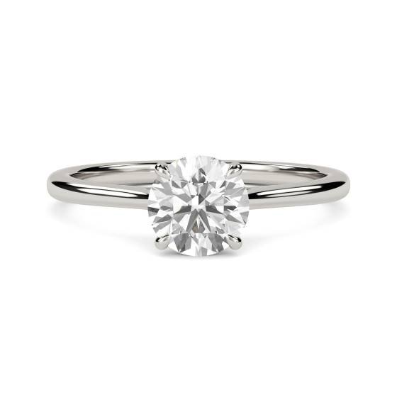 0.70ct VS2/F Round Diamond Solitaire Ring