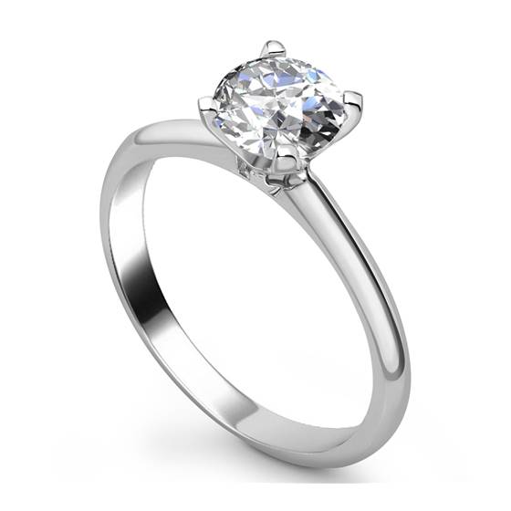 0.90ct I1/E Round Diamond Solitaire Ring