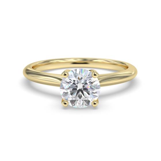 2.11ct VVS2/E Round cut Lab Grown Diamond Solitaire Ring