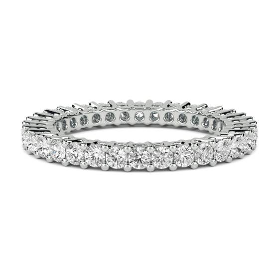 2.00ct SI/E-F Round Diamond Full Eternity Ring