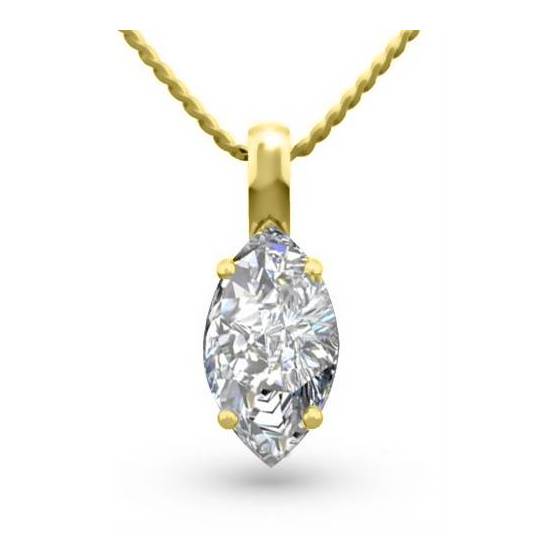 0.73ct / Marquise Diamond Marquise Diamond Solitaire Pendant