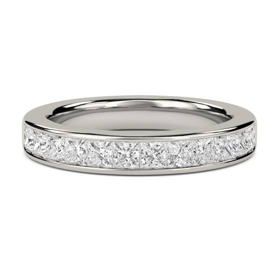 0.50ct VS/E-F Princess Diamond Eternity Ring