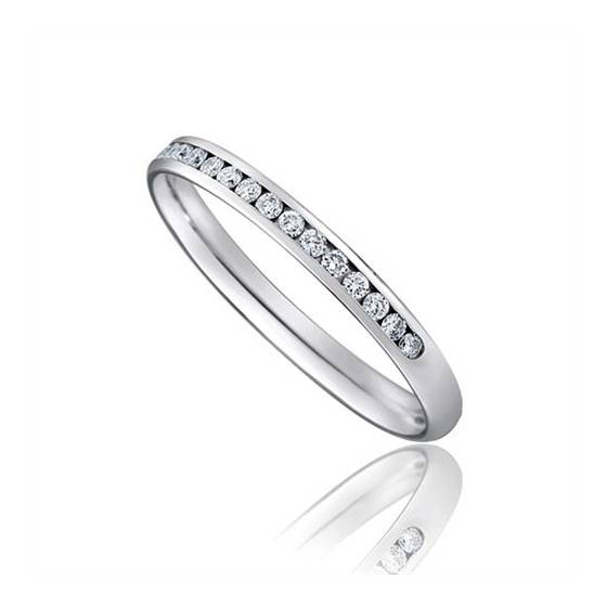 0.20ct VS/E-F Round Diamond Wedding Ring