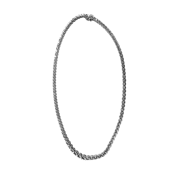 6.81ct VS/H-I Round Diamond Single Row Tennis Necklace