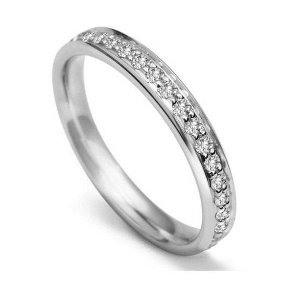 0.60ct VS/F-G Round Diamond Wedding Ring