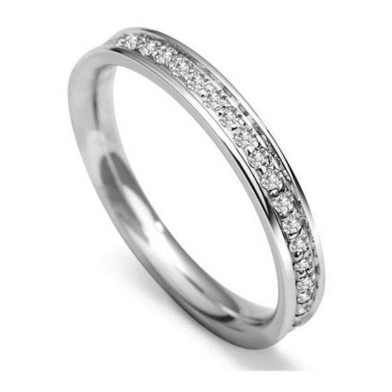 0.40ct VS/F-G Round Diamond Wedding Ring