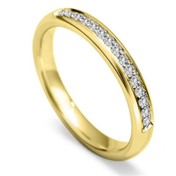 0.23ct SI/H-I 3mm Round Diamond 40% Wedding Ring