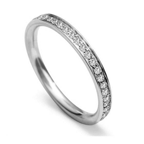 0.20ct VS/E-F2.5mm Round Diamond 40% Wedding Ring