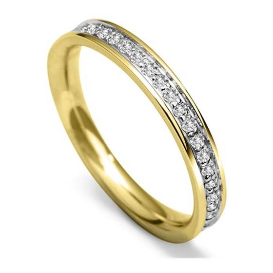 0.20ct VS/F-G 3mm Round Diamond 40% Wedding Ring