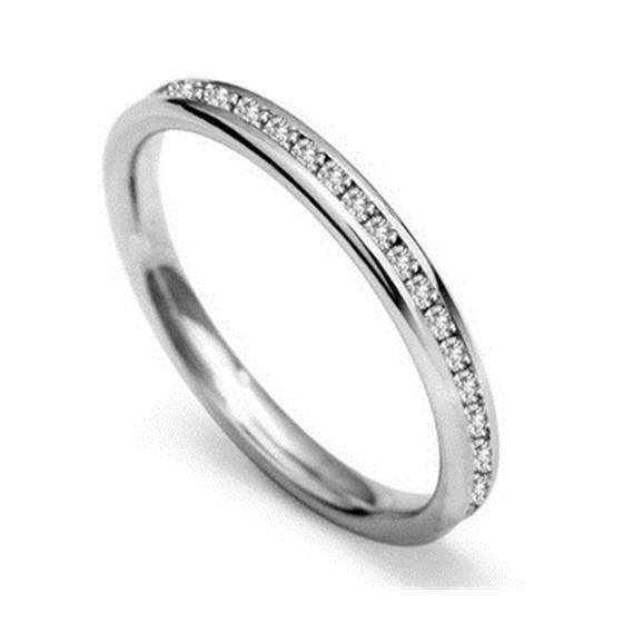 0.20ct VS/F-G 2.5MM Round Diamond 40% Wedding Ring