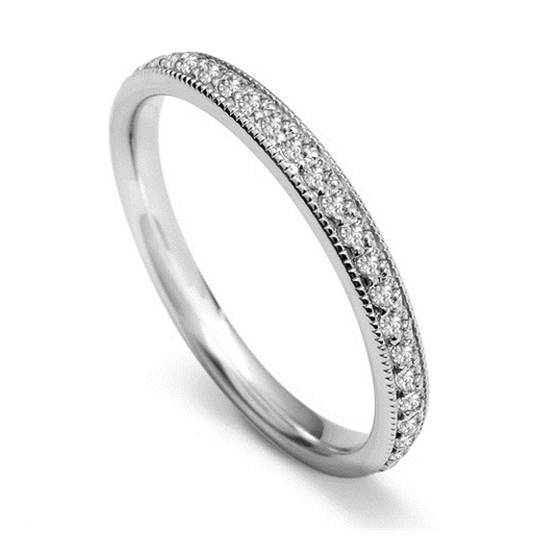 0.40ct VS/E-F Round Diamond Wedding Ring