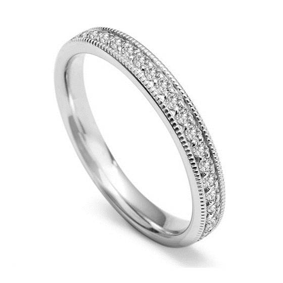 0.40ct VS/F-G Round Diamond Wedding Ring