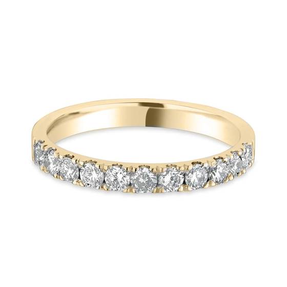 0.40ct VS/E-F Round Diamond Half Prong Eternity Ring