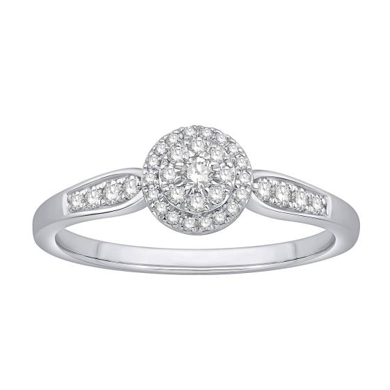 0.25ct VS/F-G Round Diamond Bridal Set Ring