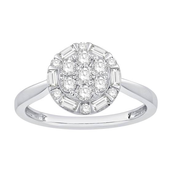 0.50ct VS/E-F Round Diamond Dress Ring