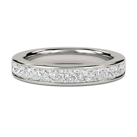 0.50ct VS2/G Princess Diamond Half Eternity Ring