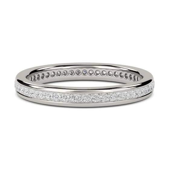 0.50ct VS/E-F Princess Diamond Eternity Ring