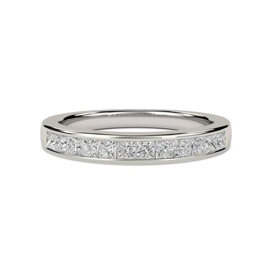 0.50ct VS/E-F Princess Diamond Eternity Ring