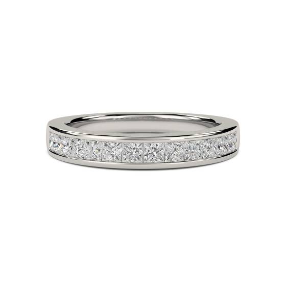 0.78ct VS/E-F Princess Diamond Eternity Ring