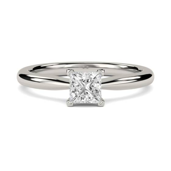 1.00ct IF/G Princess Diamond Solitaire Ring