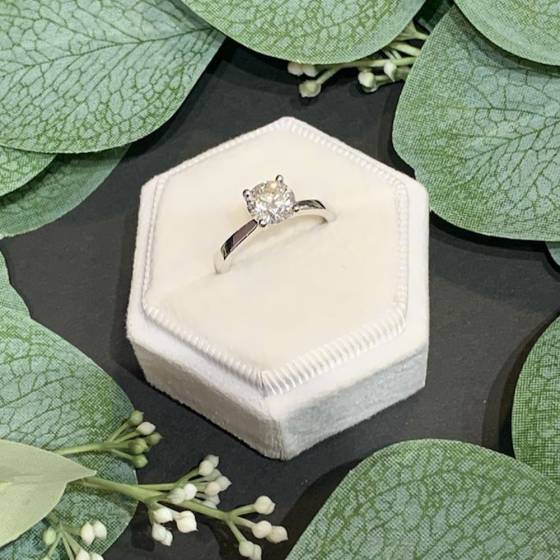 1.60ct I1/I Round Solitaire Diamond Ring