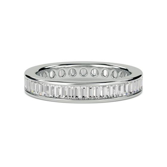 1.00ct VS/D-E Baguette Diamond Eternity Ring