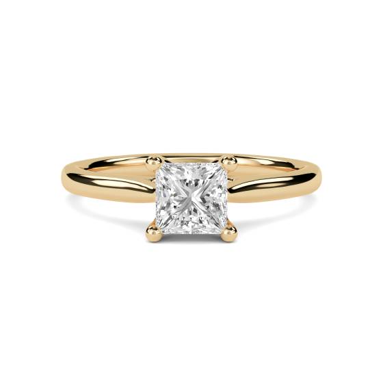 GIA Certified 0.60ct SI2/F Round Diamond Solitaire Ring