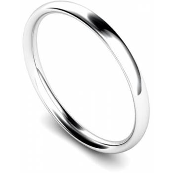 Traditional Court Wedding Ring - Lightweight, 2mm width