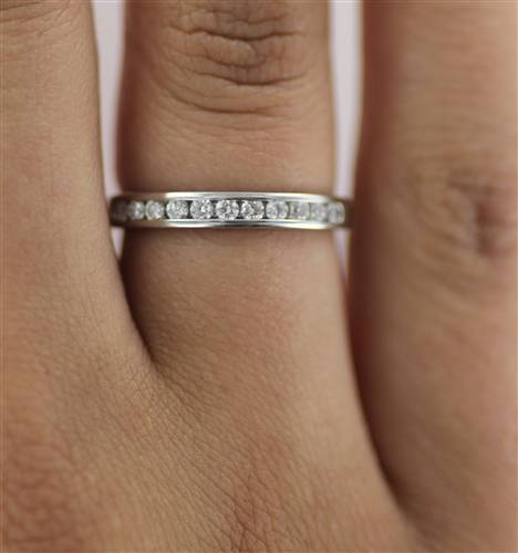 2mm Petite Round Diamond Eternity Ring P