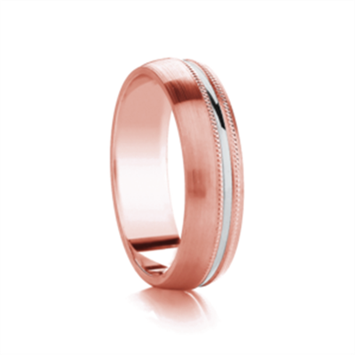 4mm Two Tone Wedding Ring R