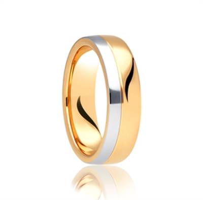 5mm Two Tone Wedding Ring Y