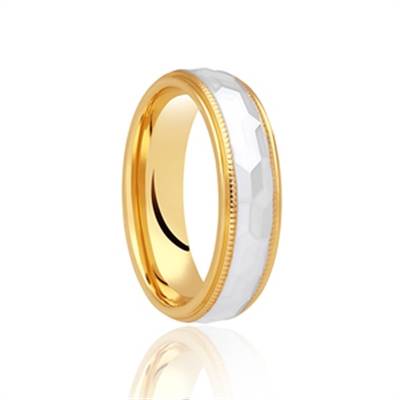 5mm Two Tone Wedding Ring Image