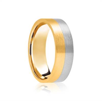 5mm Two Tone Wedding Ring Image