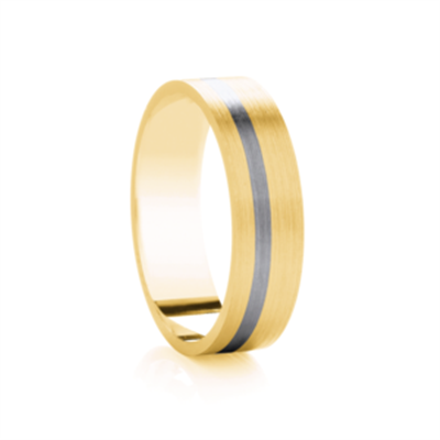 5mm Two Tone Wedding Ring Image