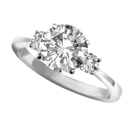 DHAN06RD Unique Round Diamond Trilogy Ring P
