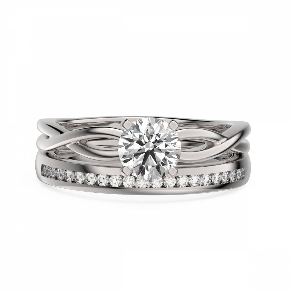 Round Diamond Solitaire Bridal Set Image