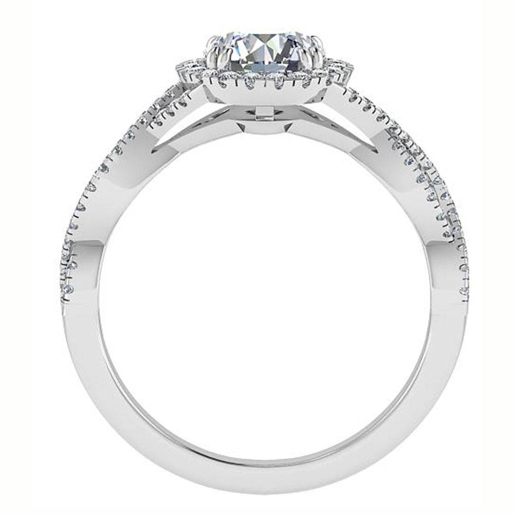 1.00ct I1/F Round Shoulder Set Ring