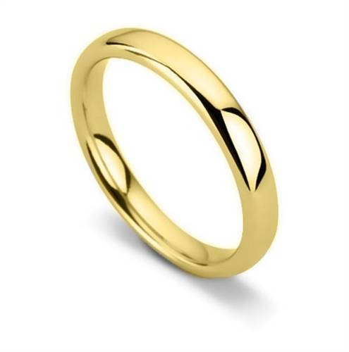 DHC03 Traditional Court Wedding Ring - Lightweight, 3mm width Y