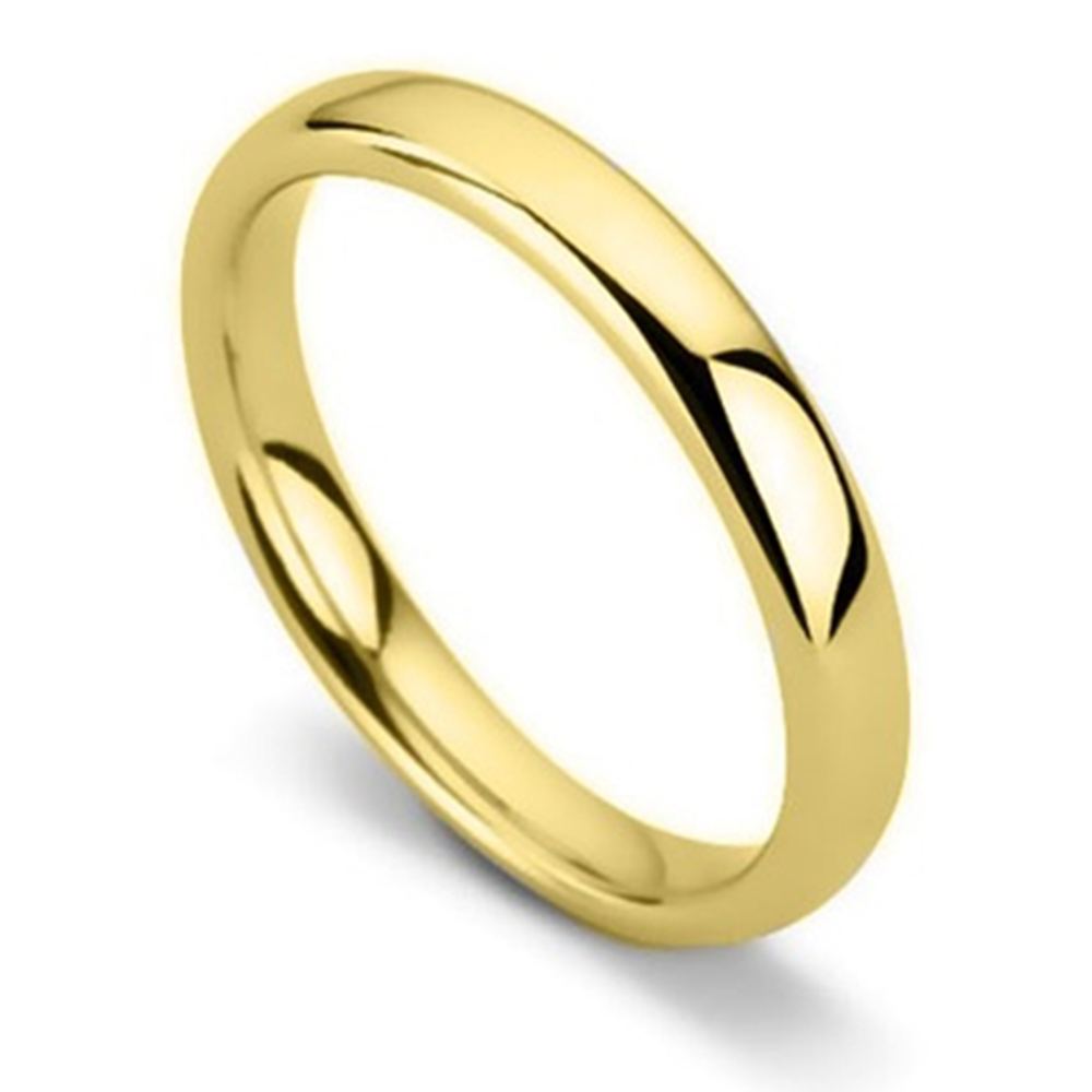 DHC03 Traditional Court Wedding Ring - Lightweight, 3mm width Y