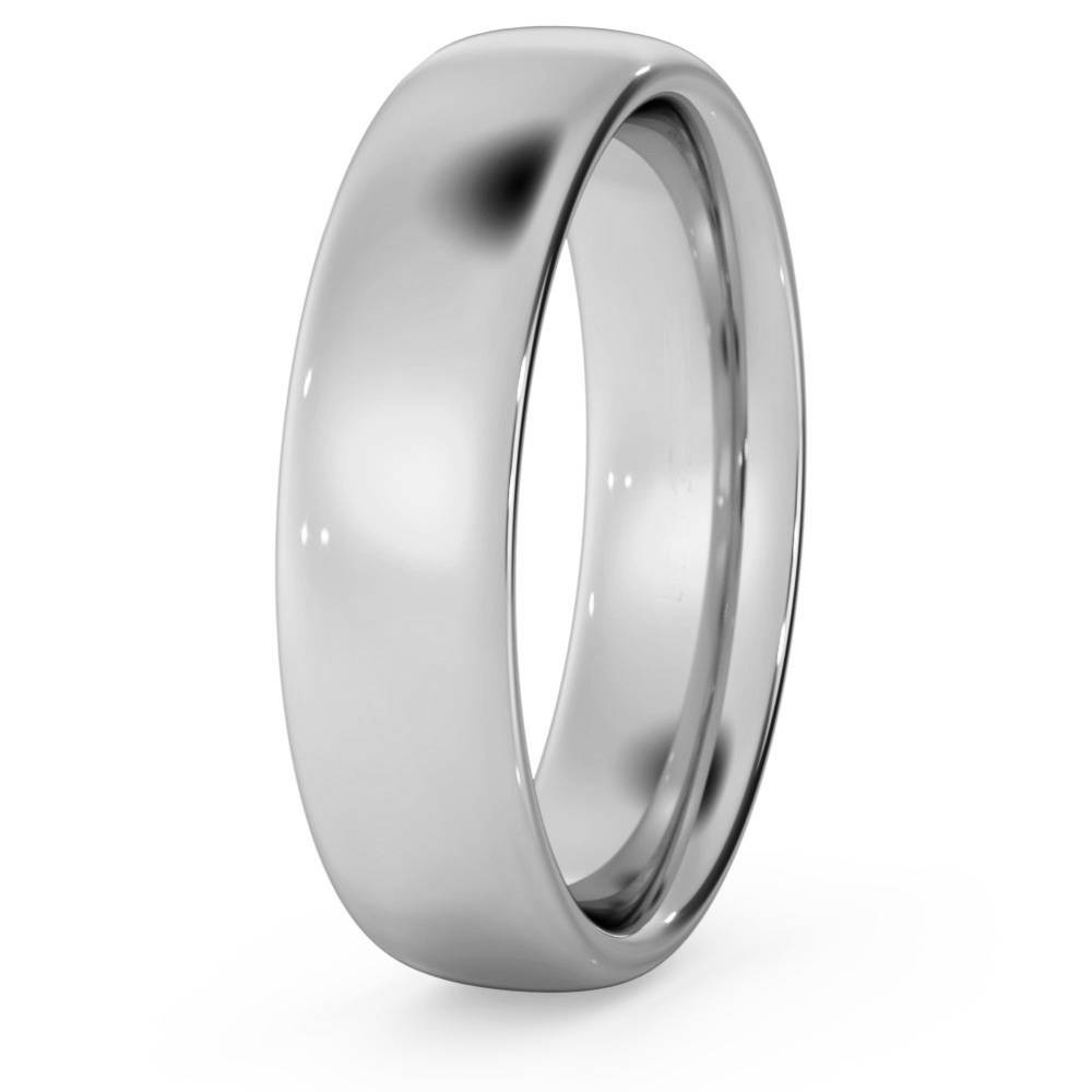 DHC05M Traditional Court Wedding Ring - 5mm width, Medium depth W