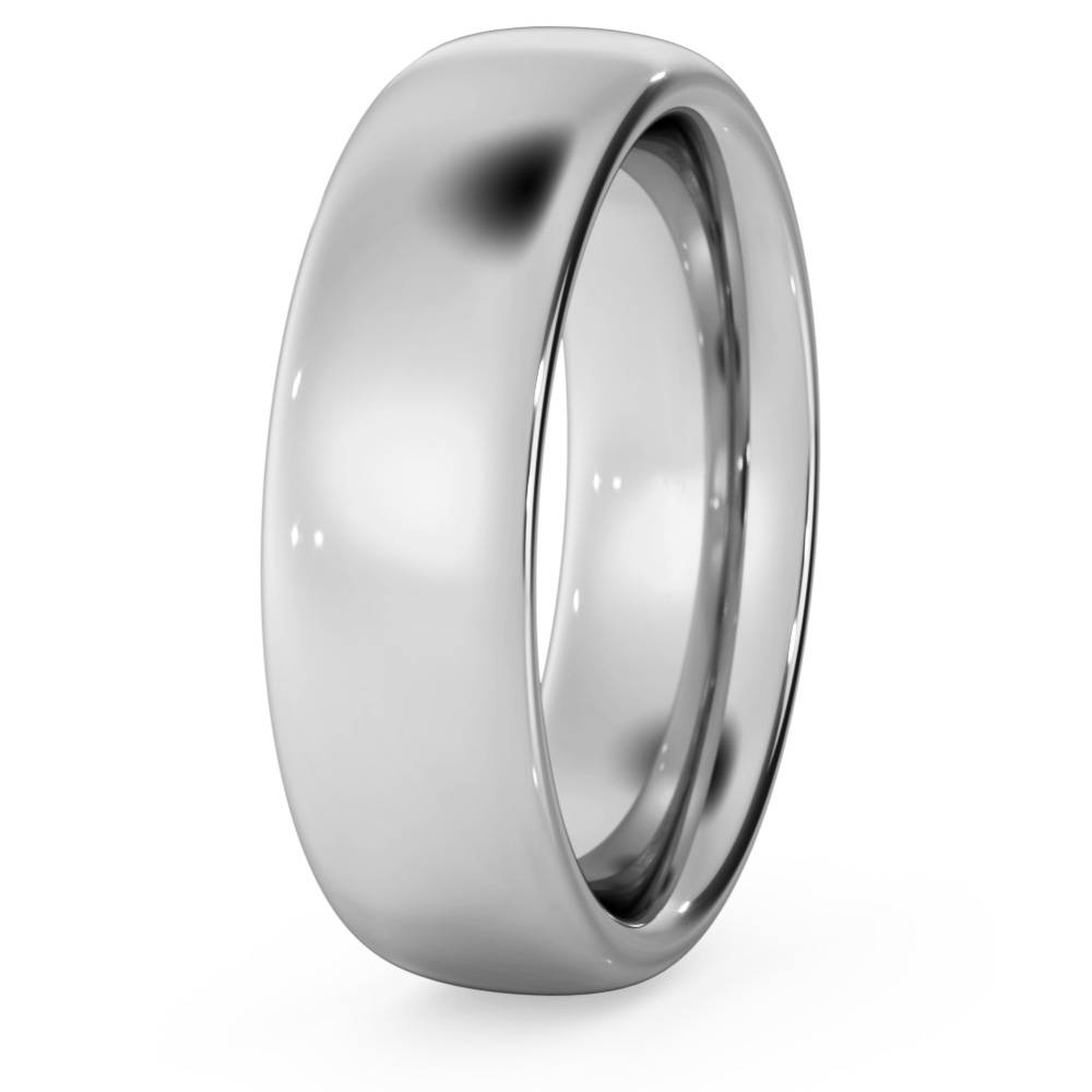 DHC06H Traditional Court Wedding Ring - Heavy weight, 6mm width W