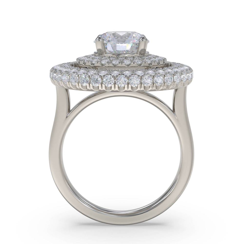 Round Diamond Designer Ring P