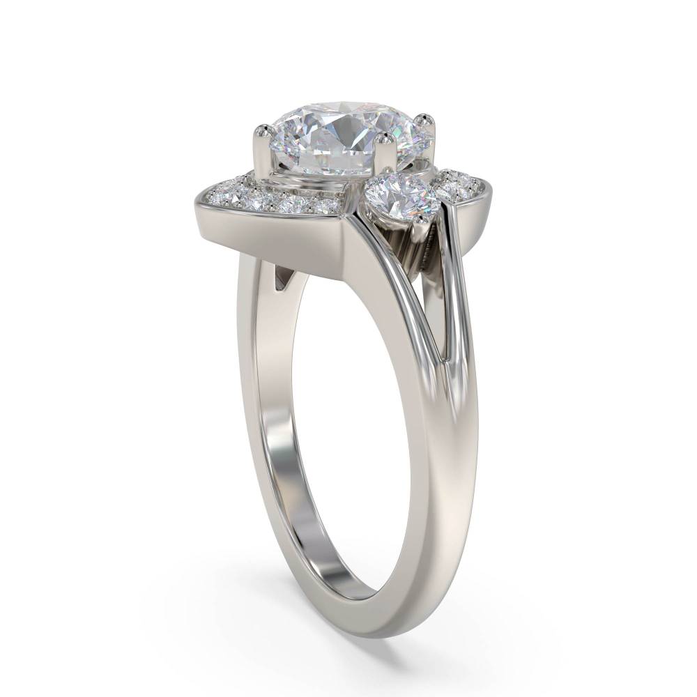 Round Diamond Designer Ring P