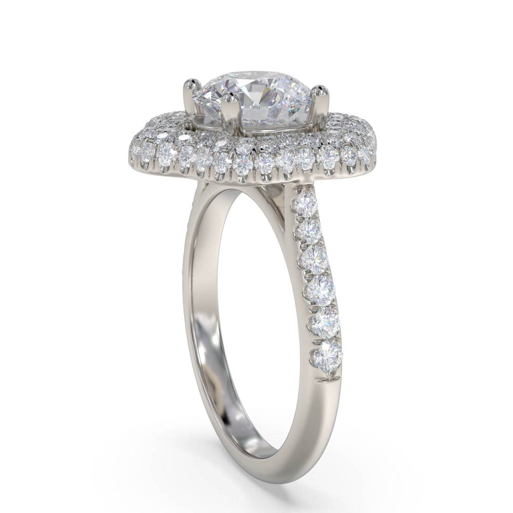 Round Diamond Designer Ring P