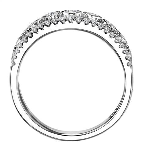 0.70ct Unique Round Diamond Dress Ring W